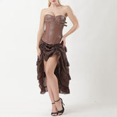 Brown Steampunk dress